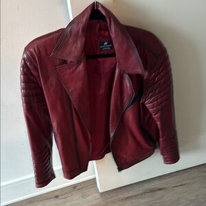 Red Moto Leather Jacket